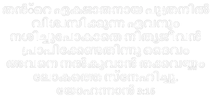 ബൈബിൾ വാക്യം യോഹന്നാൻ 3:16